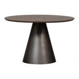 DINING TABLE MANGO WOOD METAL LEG 120 - DINING TABLES